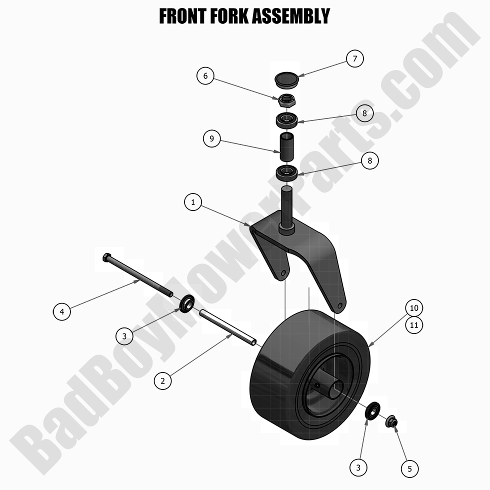 2021 Compact Outlaw - Front Fork Assembly